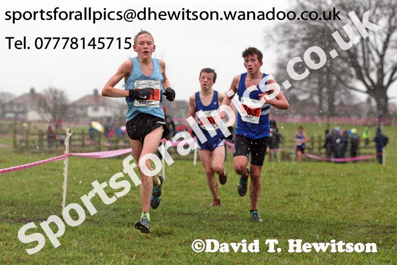 Boys under-15s North Eastern Cross Country, Sedgefield, County Durham. Photo: David T. Hewitson/Sports for All Pics